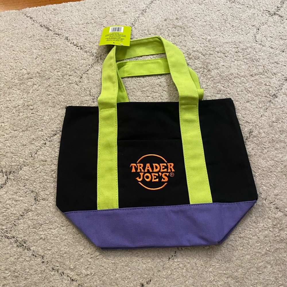 Trader Joe's Black and Purple Garment Bag